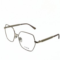 ÓCULOS DE GRAU FEMININO HEXAGONAL BEGE CARMIM - Otica Visali