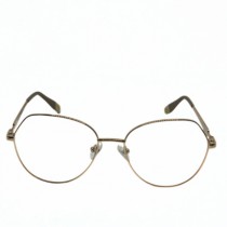 ÓCULOS DE GRAU FEMININO HEXAGONAL DOURADO CARMIM - Otica Visali