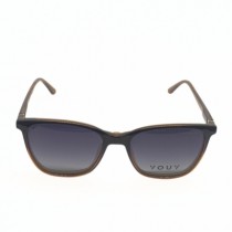 ÓCULOS DE GRAU FEMININO QUADRADO MARROM YOUY CLIP-ON - Otica Visali