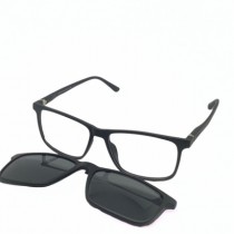 ÓCULOS DE GRAU MASCULINO RETANGULAR PRETO YOUY CLIP-ON - Otica Visali