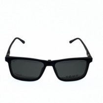 ÓCULOS DE GRAU MASCULINO RETANGULAR PRETO YOUY CLIP-ON - Otica Visali