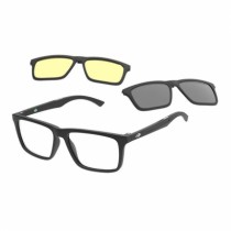 ÓCULOS DE GRAU MASCULINO RETANGULAR PRETO MORMAII CLIP-ON - Otica Visali