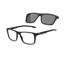 ÓCULOS DE GRAU MASCULINO RETANGULAR PRETO MORMAII CLIP-ON - Otica Visali