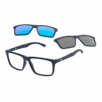 ÓCULOS DE GRAU MASCULINO RETANGULAR AZUL MORMAII CLIP-ON - Otica Visali